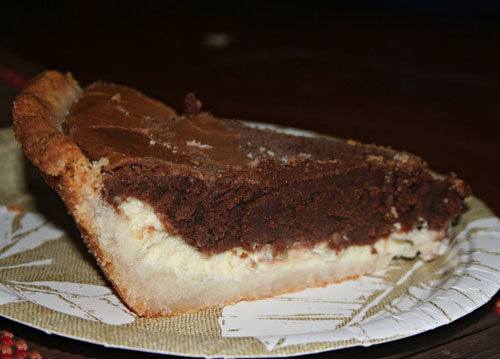 Cheesecake Brownie Pie