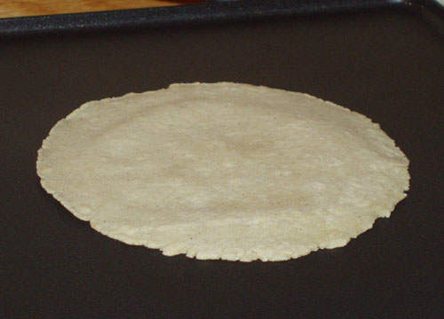 Corn tortillas made with masa